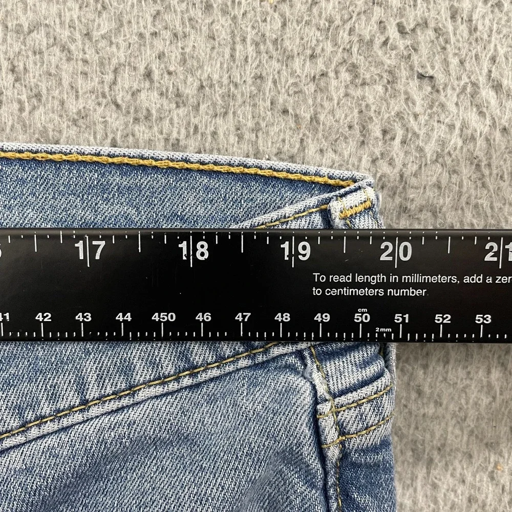 Levi's 514 Jeans Men 40x29 Blue Light Wash Slim Straight Denim